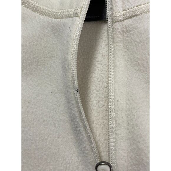 The North Face Women’s L-XL White Fleece Quarter Zip Pullover Pink Ribbon - Picture 15 of 15